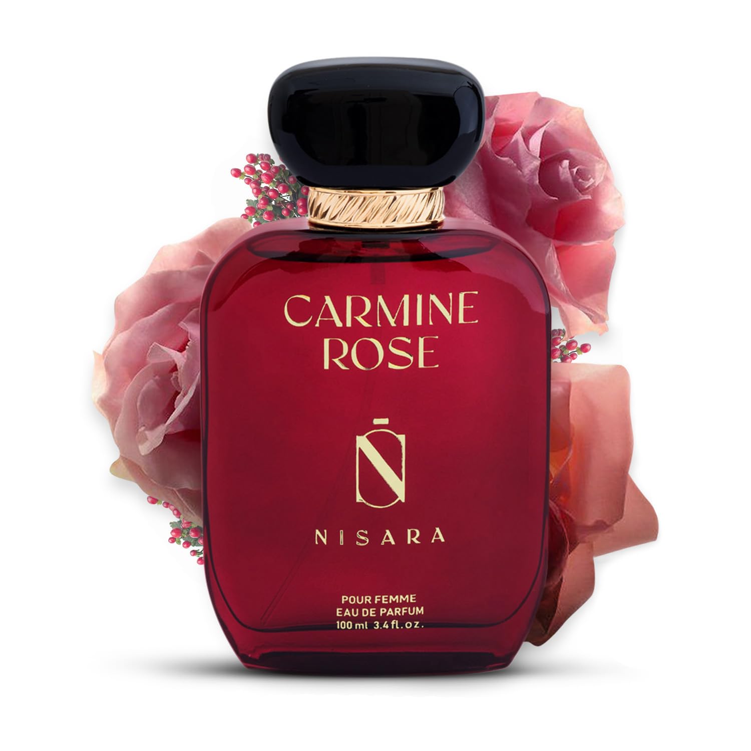 Nisara Carmine Rose Perfume For Women 100ml | Notes:- Rose, Bergamot, Berries, Pink Pepper, Jasmine, Musk |Long Lasting Eau De Parfum | Floral Musk | EDP Scent spray for Women | Premium Perfume For Her-image-34