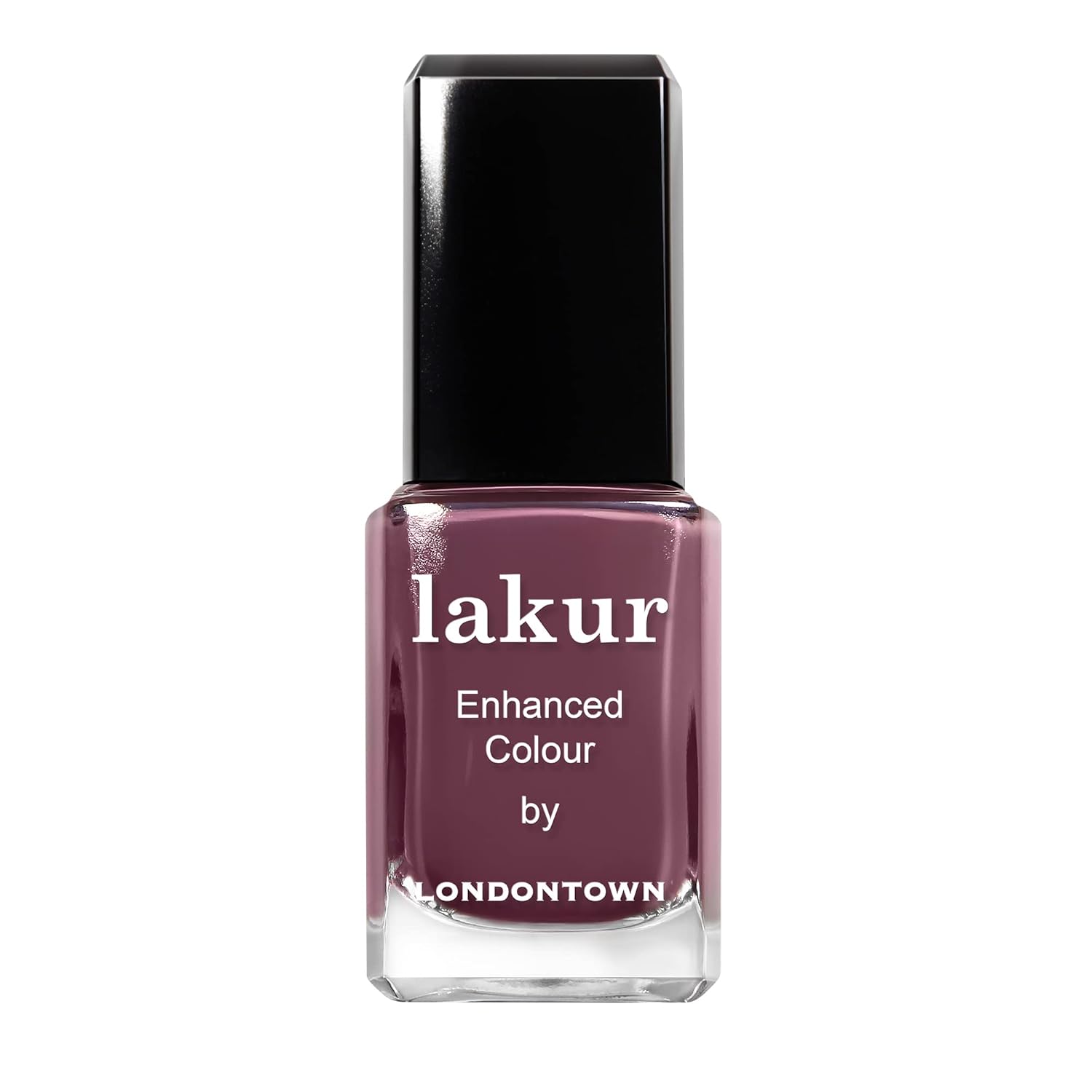 LONDONTOWN lakur Nail Polish - Chip-Resistant, Non-Toxic, Conditions & Hydrates Nails | Glossy Mauve Plum, Save the Queen, .40 fl oz