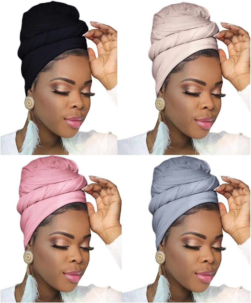 Head Wraps for Women Headwraps Long Hijabs Scarf Large Headscarf Tie Hair Wrap