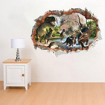 Great Art Xxl Affiche Chambre D Enfant Dinosaure Aventure Decoration Murale Dino World Style Bande Dessinee Style Jungle Cascade Murale Affiche Murale 140 X 100 Cm Amazon Fr Cuisine Maison