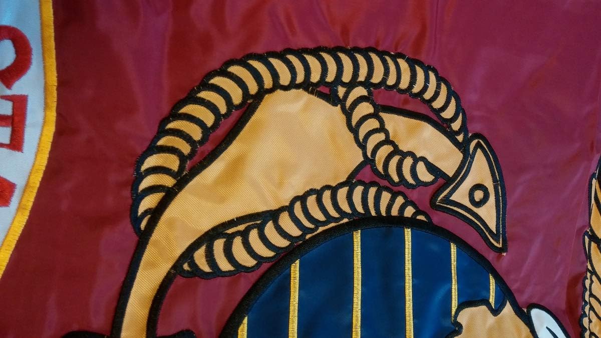 Heavy Embroidered Usmc Us Marines Flag 3x5