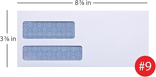 Miniatura 2 de Office Depot Sobres de doble ventana 100% reciclados (TM), 9 (3 78 pulgadas x 8 78 pulgadas), blanco, paquete de 500, 76169