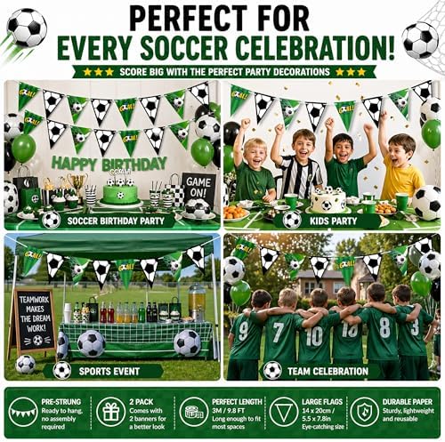 Soccer Banner Garland for Soccer Party Decorations — 사진 4