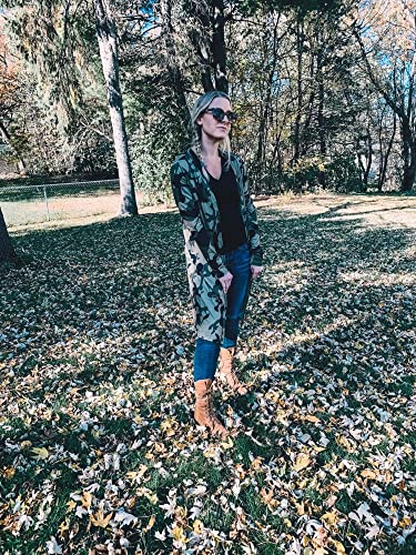 Image of Womens Leopard Print Cardigan Lightweight Long Sleeve Open Front Fall Cardigans S-XXL