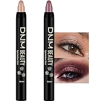 Vista 33 de evpct Juego de 8 Barras Iluminadoras de Sombra de Ojos en Crema para Ojos, Arena Plateada Oro Orquídea Rosa Moca Malva Profundo Azul Real Medianoche