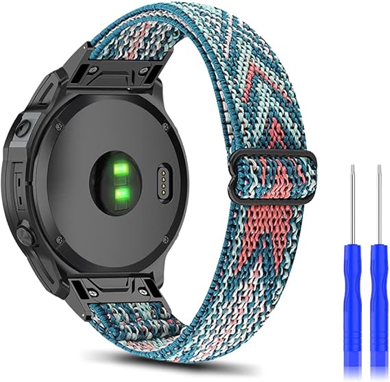 NotoCity For Garmin Fenix 6 Band 22mm Ocean Watch Band For Fenix 7, Fenix 5, Fenix 6 Pro, Fenix 5 Plus, Forerunner 955/945, Approach S60/S62, Epix (Orange