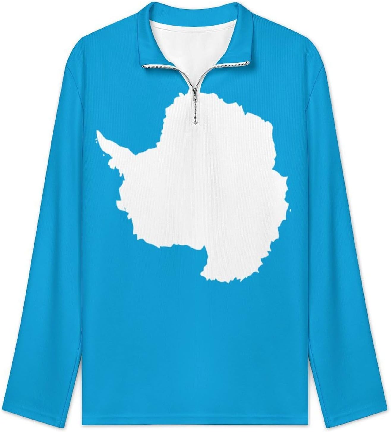 Zakqeik Men's Business Sweaters Zipper Sweater Pullover Polo-Shirt Argentina Flag Sweaters Fall Winter Warm Sweatshirts