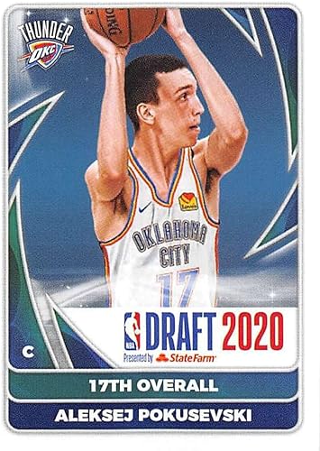 Miniatura 1 de 2020-21 Panini Stickers #101 Aleksej Pokusevski / 17th Overall Rookie Sticker Official NBA Basketball Album Sticker Measuring 2.75 inch tall X 2