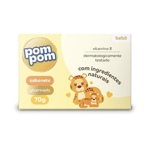 Sabonete Pom Pom Glicerinado 70G