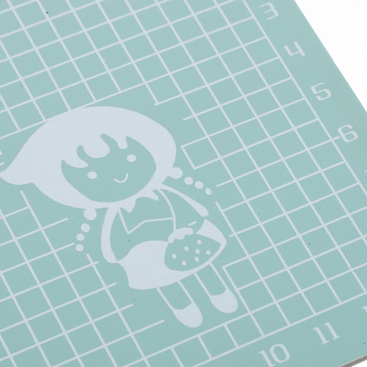 Tappetino da Taglio Artigianale Pvc Verde 8 Pezzi Doppio Lato | Griglia di Misura Precisa, Superficie Antiscivolo, per Scrapbooking e Cucito