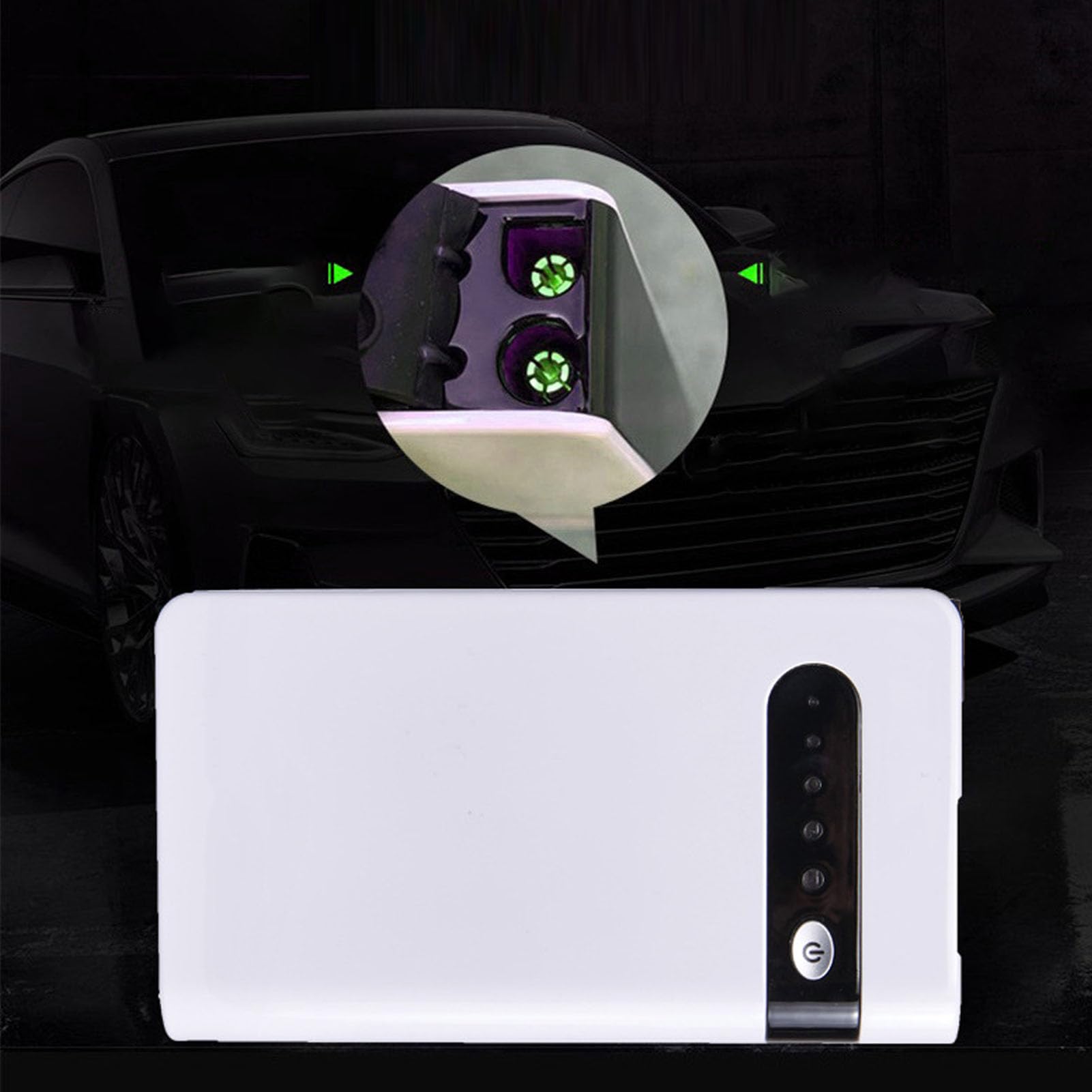 Auto Jump Starter, 600A Piek 12000mAh Auto Batterij Jump