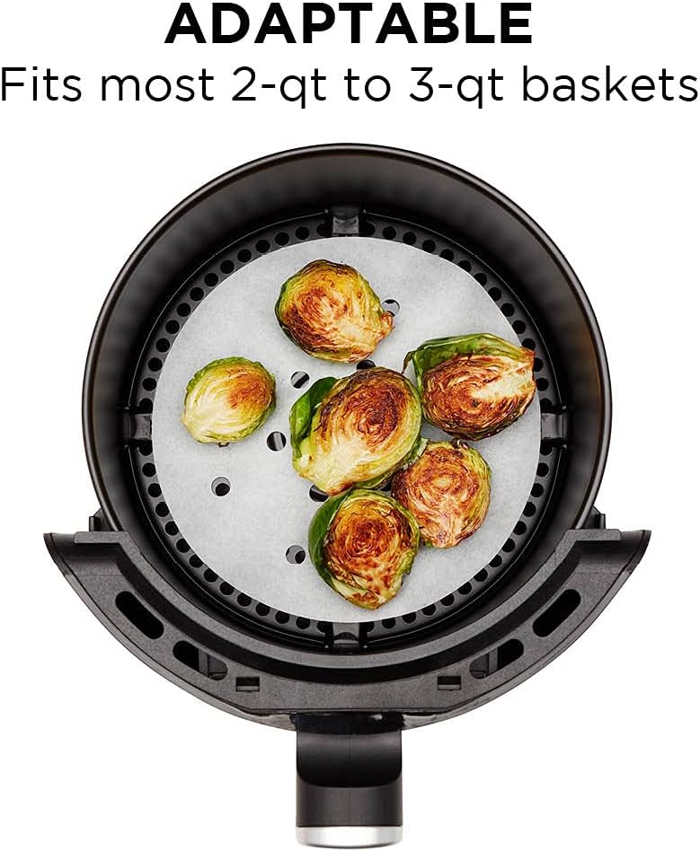 Chefman Disposable Air Fryer Liners, Heat-Resistant Parchment Paper For Baskets, 100 Pack, 5.5” Round : Everything Else