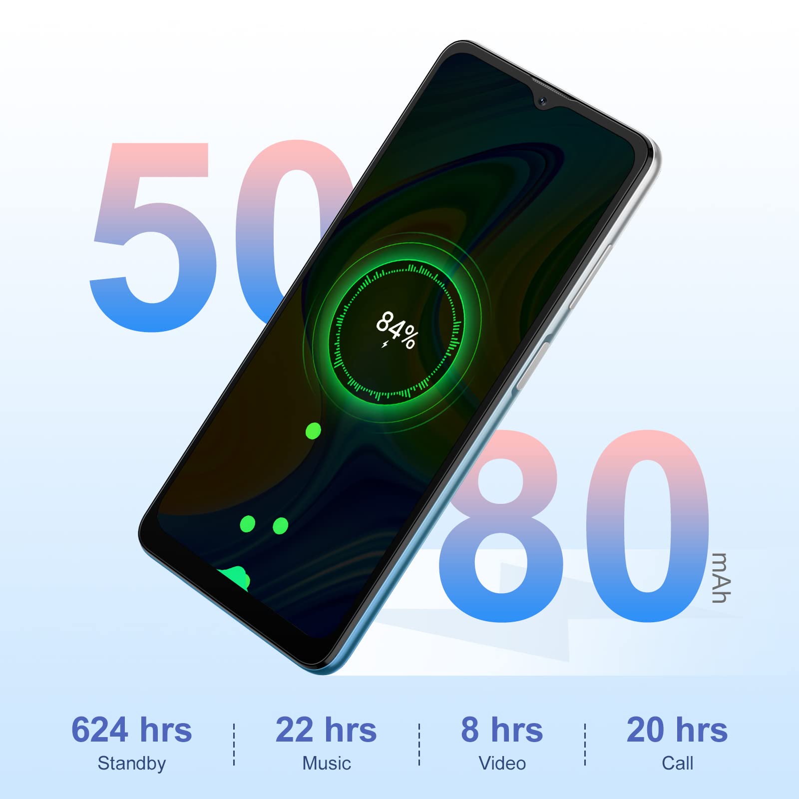 Blackview A53Pro Smartphone, Android 12 (7 GB + 64 GB /SD-256 GB 