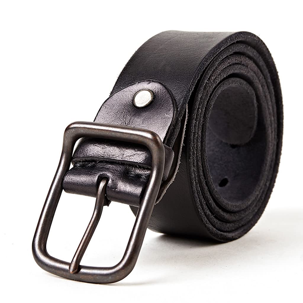 unique Men's Genuine Leather Belt，vintage Pin Buckle Designe