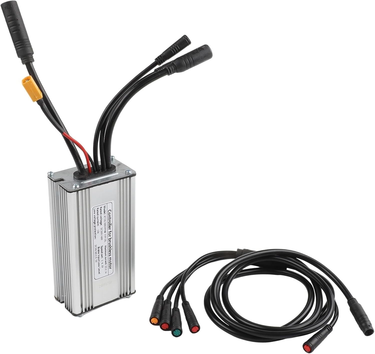 Electric Bike Controller 36V 48V 25A Brushless Motor Speed Controller 750W Aluminum Housing With 1T5 Cable Compatible for KT Display Components