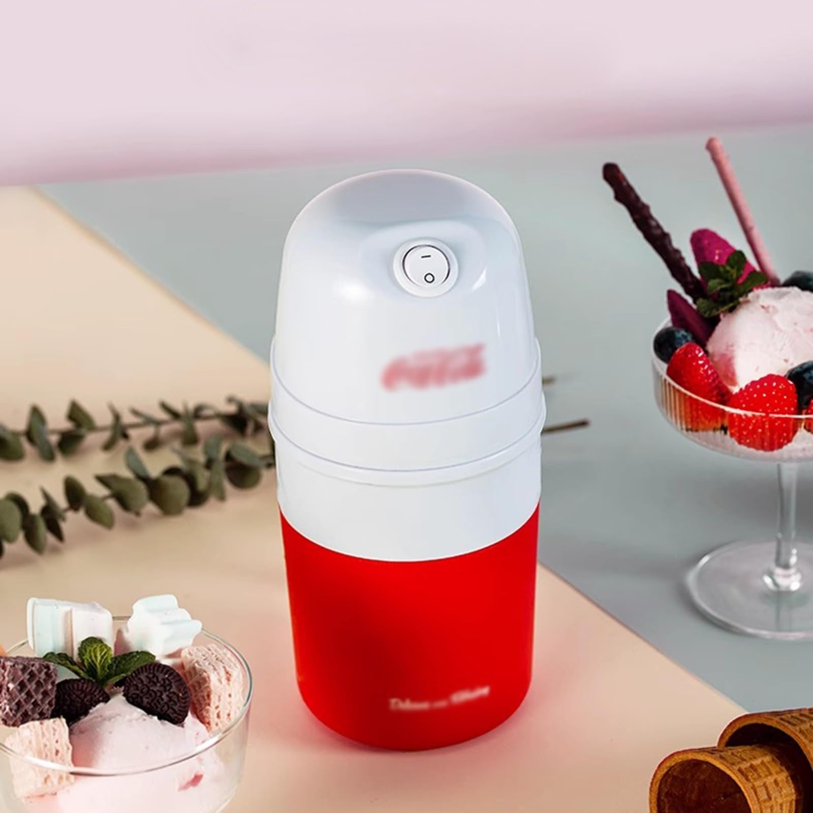 GRFIT gelatiera autorefrigerante Macchina for Gelato Piccolo Gelato alla Frutta Fatto in casa Cono Gelato e Macchina for frullati for Uso Domestico Gelatiera