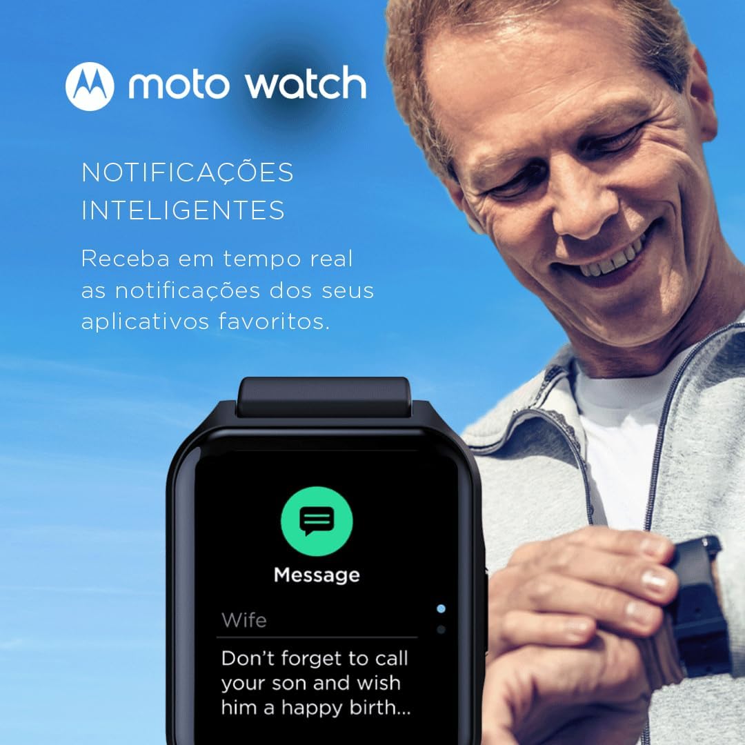 Motorola, Smartwatch Moto Watch 70, Preto 7 614Wto3batL. AC SL1080