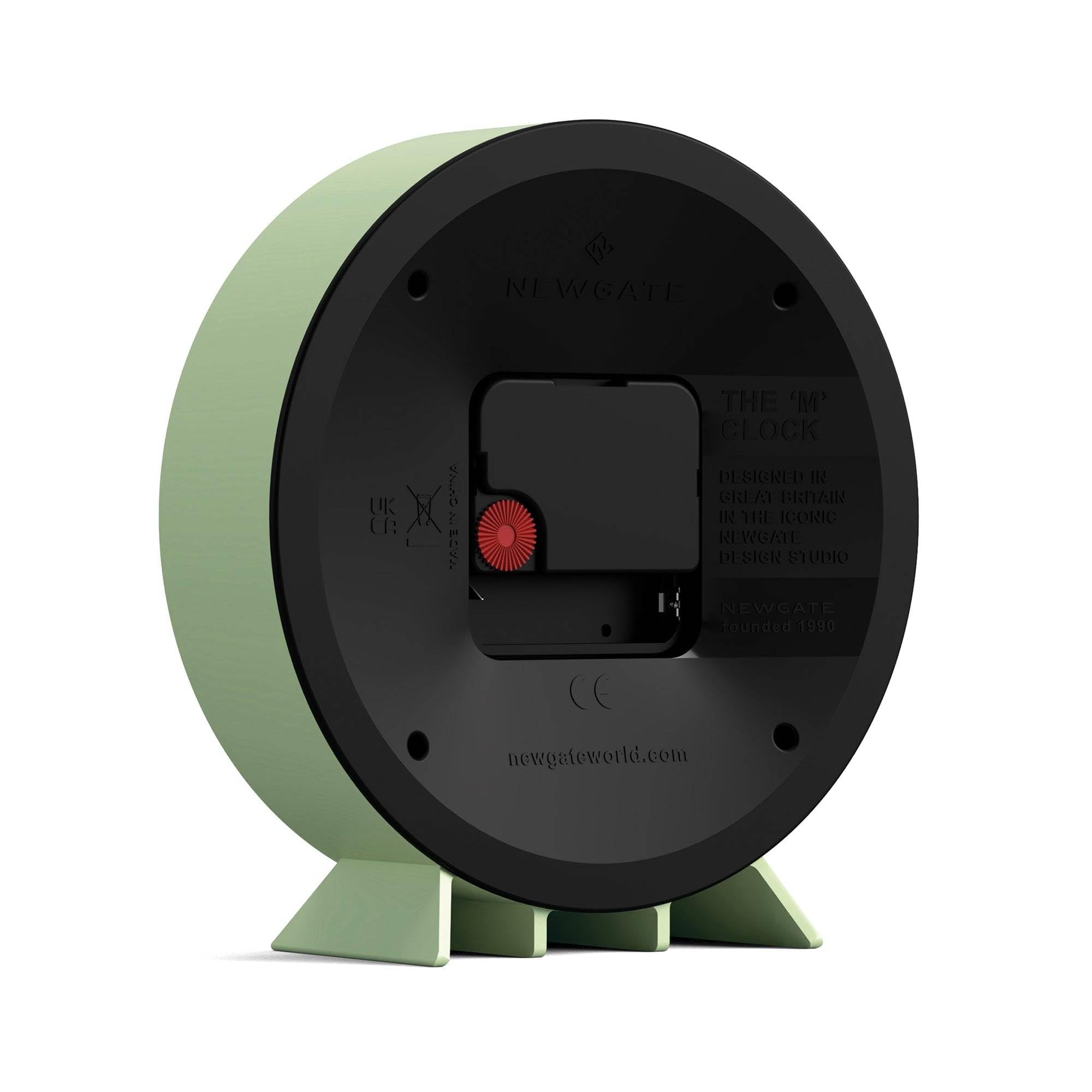 NEWGATE® M Mantel Echo Schreibtischuhr | Modernes runddesign | Neo-mintgrün | Leicht lesbare Zahlen | Zeitgenössischer Stil für Schreibtisch, Tisch, Regal oder nachttisch