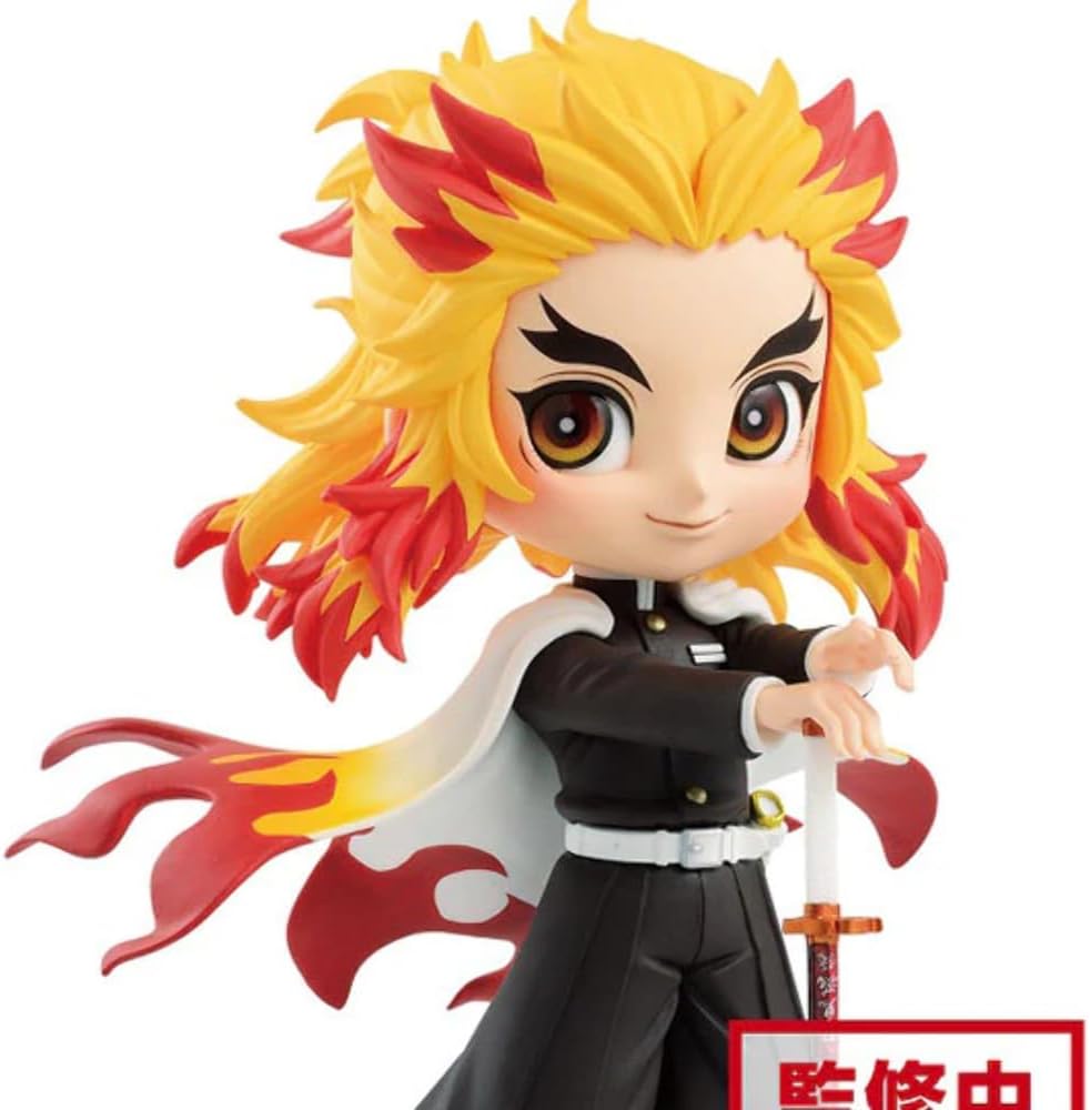 Banpresto - Demon Slayer: Kimetsu no Yaiba - Kyojuro Rengoku (Ver. A), Bandai Spirits Q posket Figure