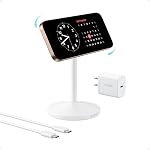 Anker MagGo iPhone 17 MagSafe Charger Compatible Stand, 15W Fast Magnetic Wireless Charging Station, Qi2 Certified 360° Wireless Charge (Black, with Cable & Adapter)