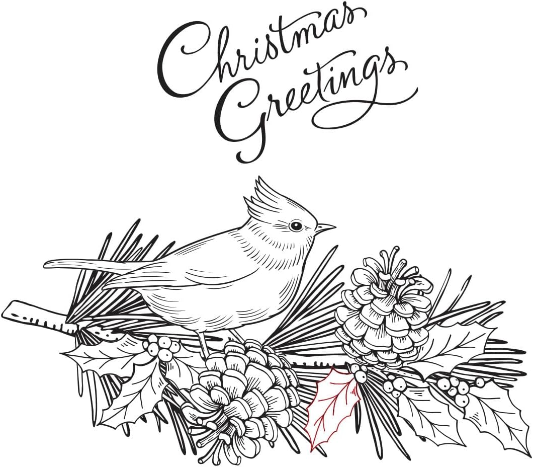 Spellbinders BP-071 Christmas Greetings Press Plate from The BetterPress Christmas Collection