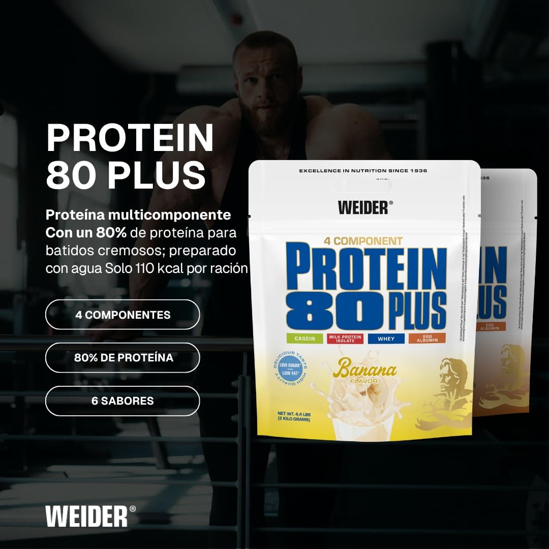 Weider Protein 80 Plus, 2kg, Plátano