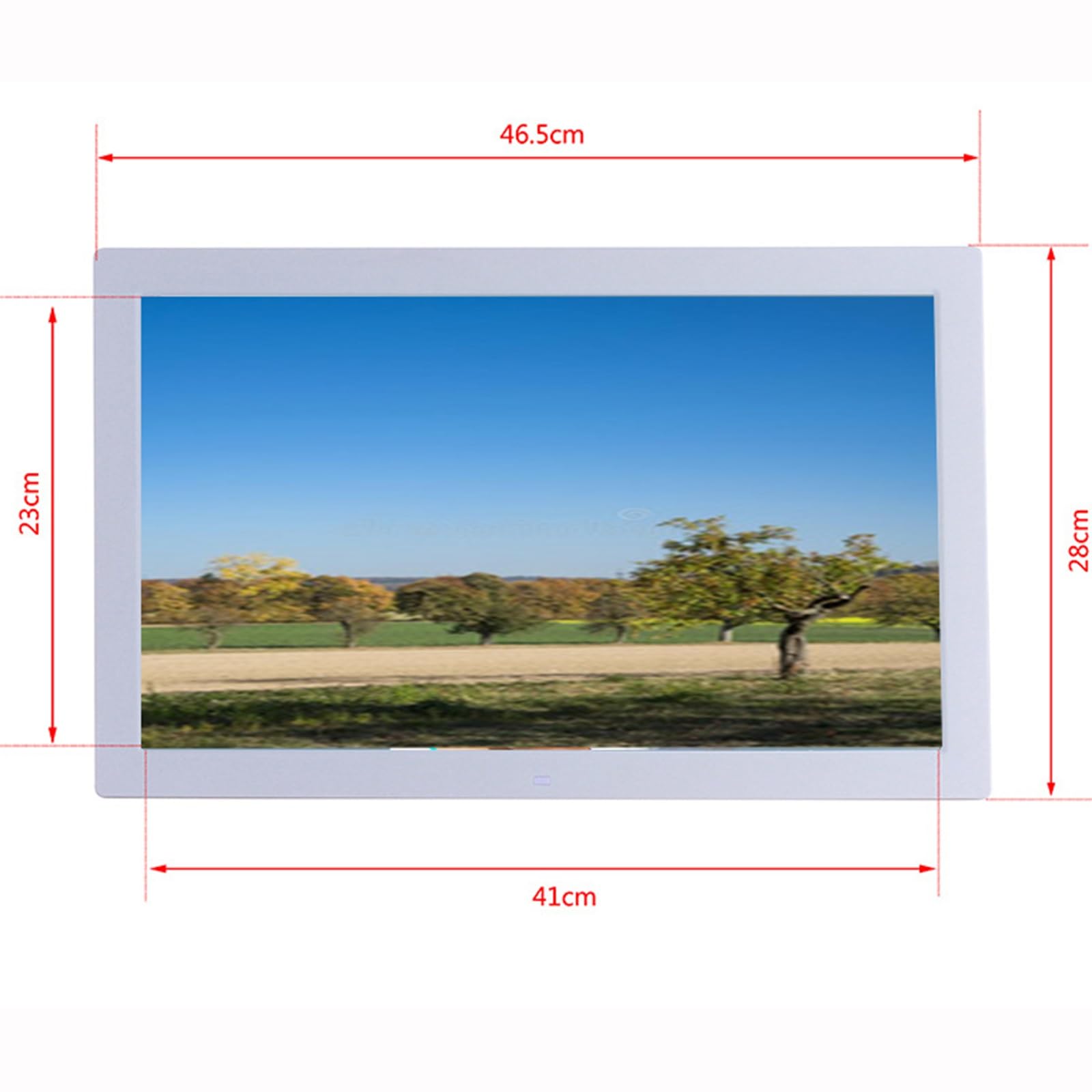 19-Calowa Cyfrowa Ramka Na Zdjęcia Z Wi-Fi I Wyświetlaczem O Wysokiej Rozdzielczości – Wielofunkcyjny Elektroniczny Album Fotograficzny(Biały)