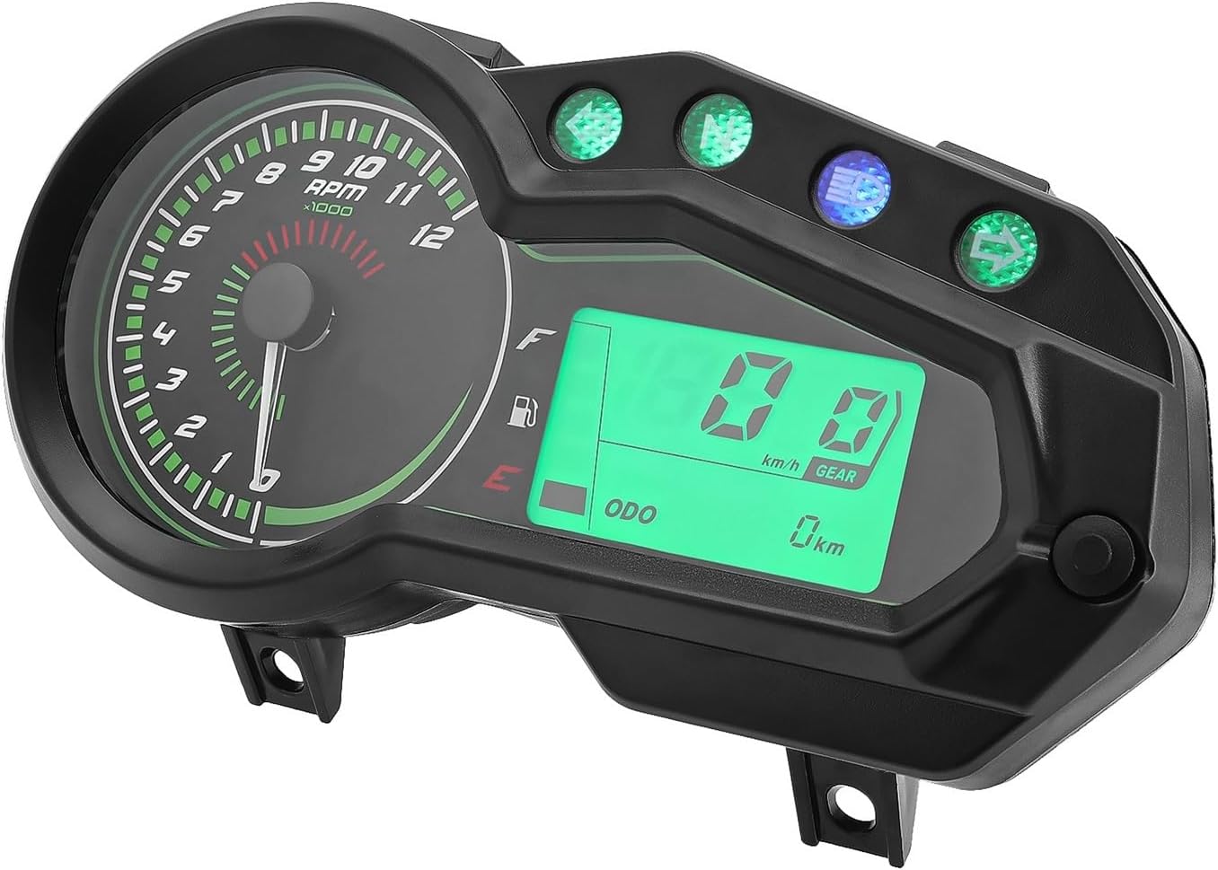 Odometer Digital Tachometer Motorcycle Motorcycle Tachometer Universal Speedometer Digital RPM Board Motorcycle Gear Indicator Oil Water Level Instrument Gauge 12V