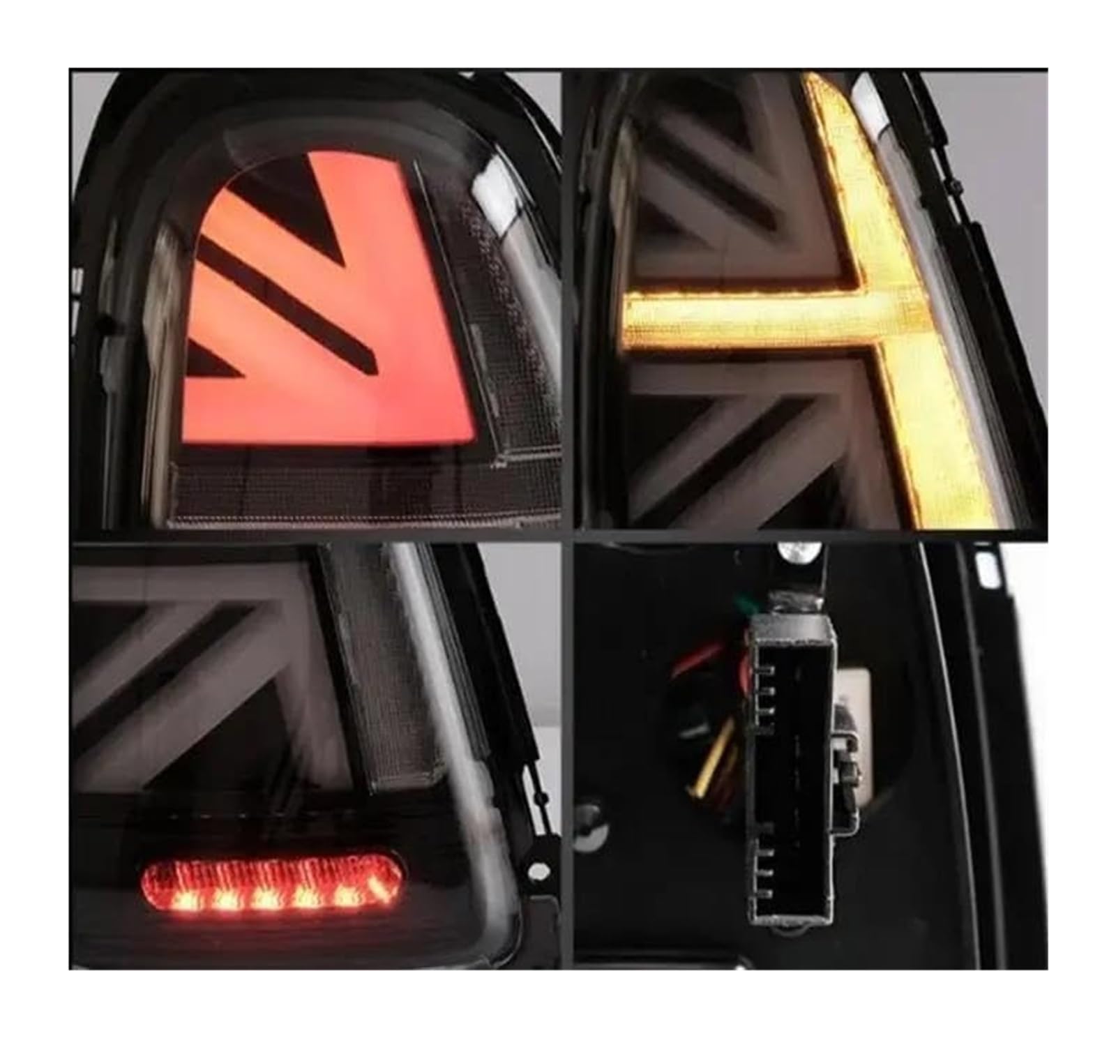 Para R56 Para R57 Para R58 Para R59 Señal Giro Luz Freno Conjunto Lámpara Marcha Atrás Conjuntos Trasera Coche Señal Giro Espejo(2 Sides Smoke,2011-2013)