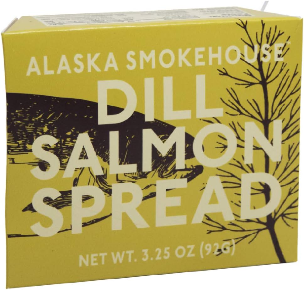Alaska Smokehouse Dill Salmon Spread, 3.5 Ounce Boxes (Pack of 6)