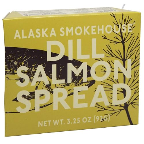 Alaska Smokehouse Dill Salmon Spread, cajas de 3.5 onzas (paquete de 6)