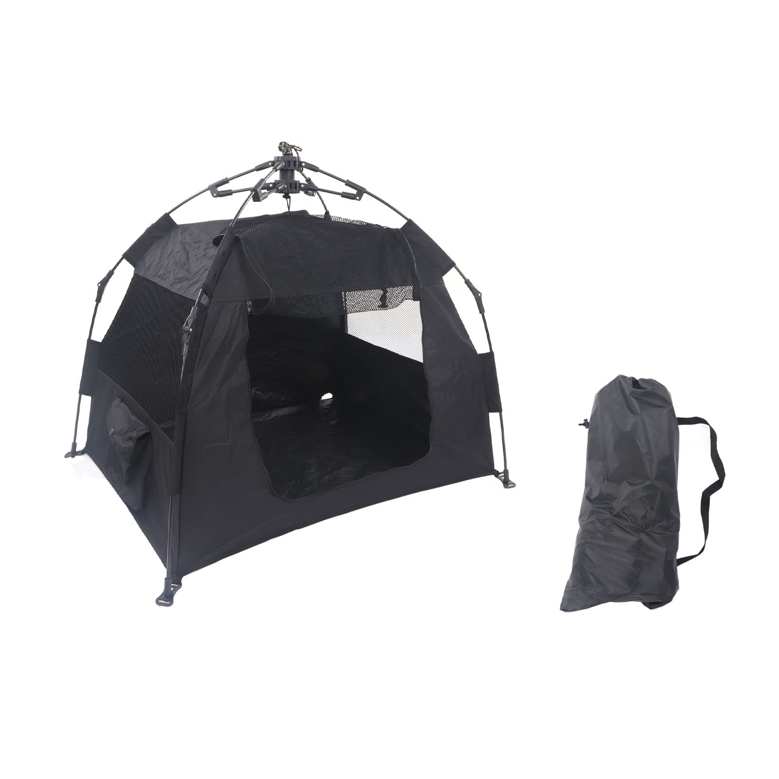 Recinto per Gatti da Esterno Tenda da Box per Animali Portatile e Pieghevole per Campeggio Esterno 90 X 70 X 68 Cm