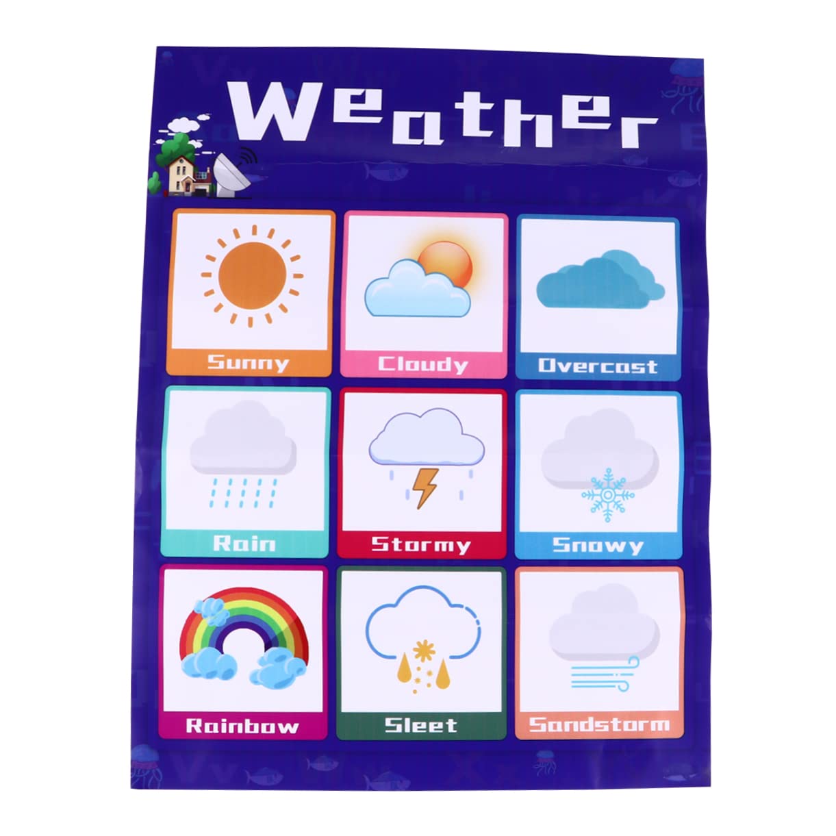 DOITOOL Tableau Éducatif Mural pour Garçon et Filles en Pp Collage au Dos, Apprentissage Ludique et Léger, pour Tout-petits, Style Délicat et Exquis Couleur Aléatoire Plusieurs styles