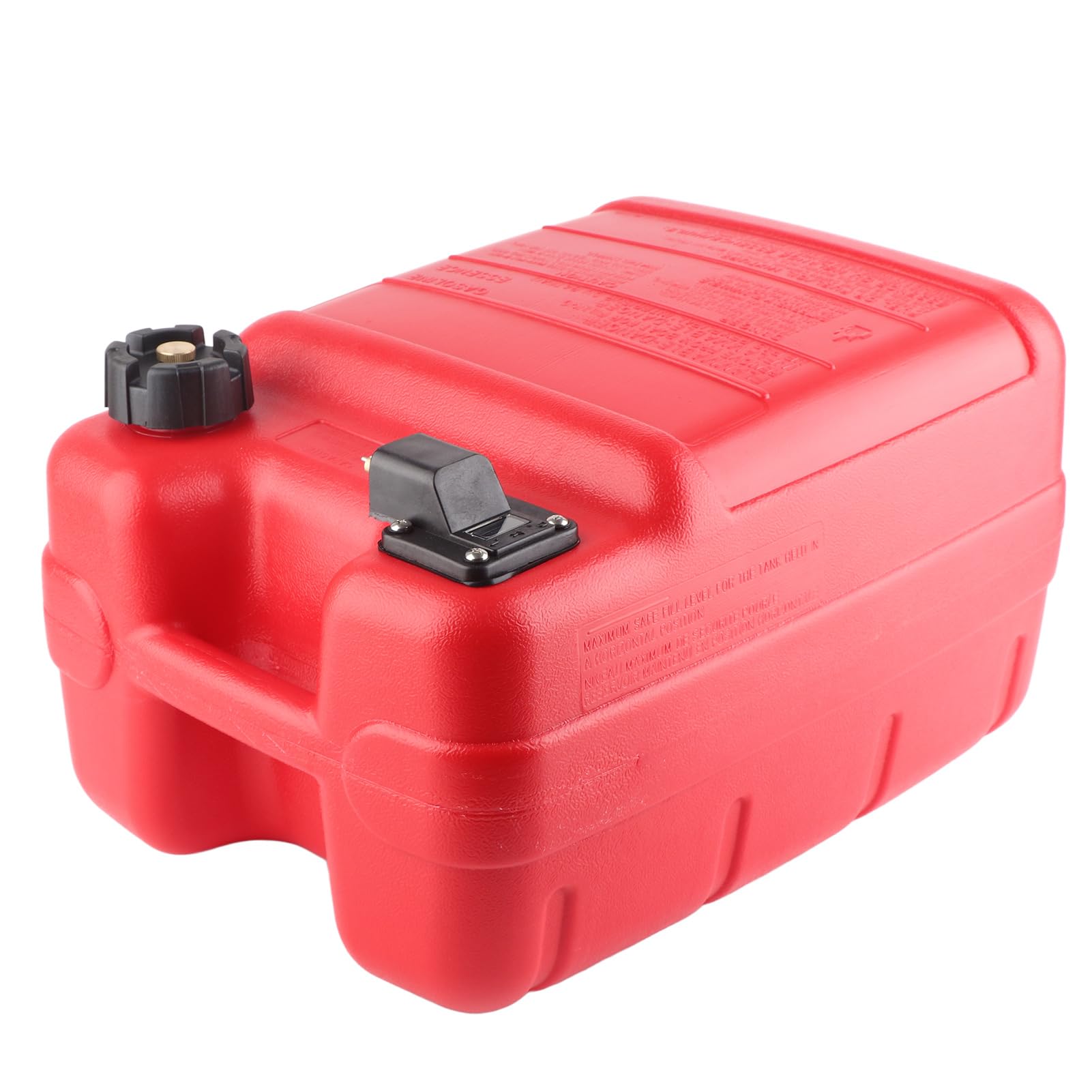 Tbest Serbatoio di Carburante in Barca in Plastica 24L Fuoribordo Marino Portatile con Scarico di Scarico Red Repalcement per