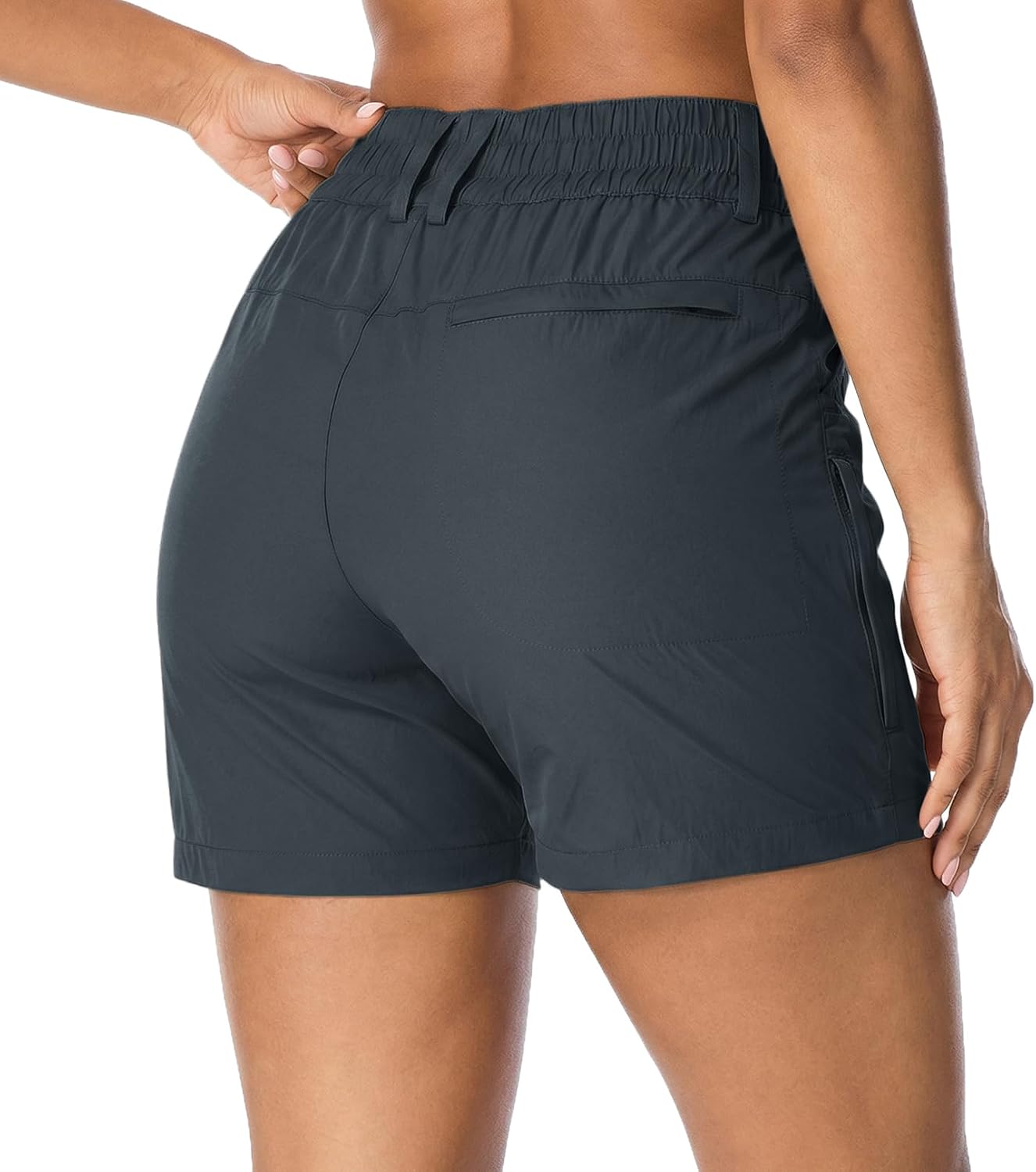 linlon Women's 5'' Hiking Cargo Shorts Quick Dry Shorts for Women Golf Casual High Waisted