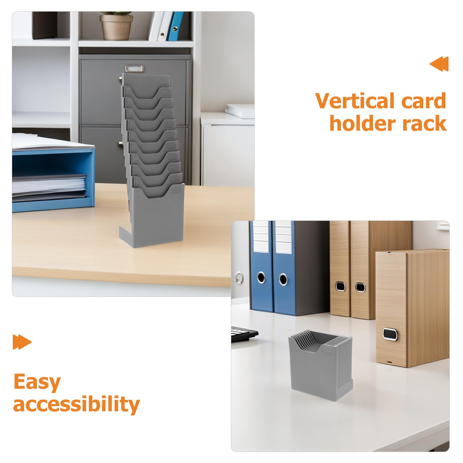 Toyvian 4 Pièces Présentoir Porte-cartes Vertical à 10 Fentes