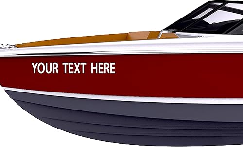 Calcomanías de letras y números de barco personalizados (dos calcomanías) pegatinas de vinilo marino para letras