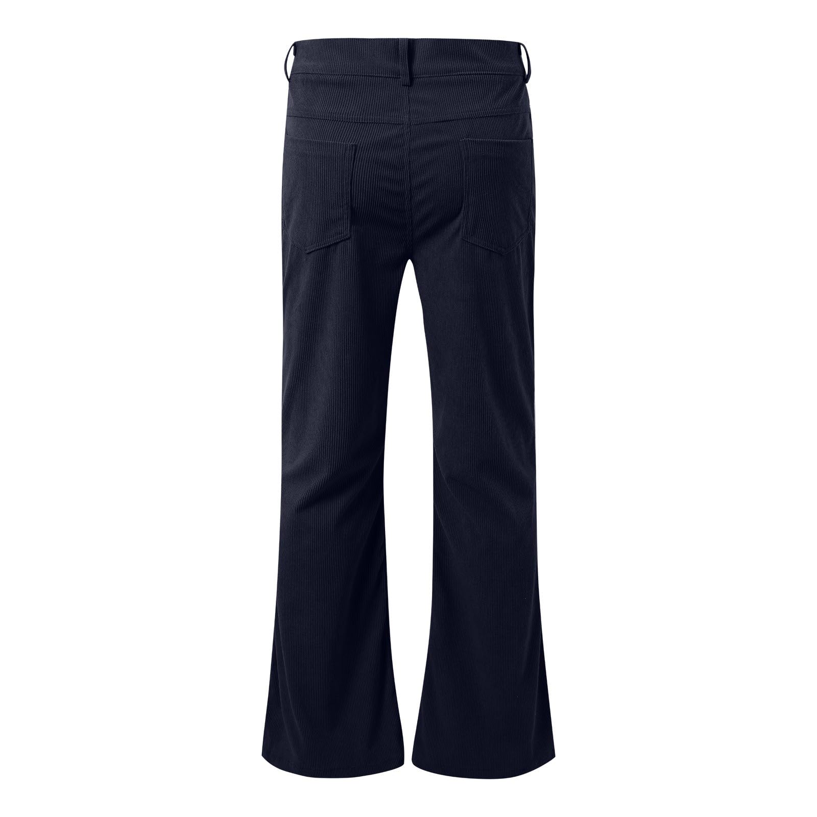 Herren Freizeithose, Einfarbig, Ausgestellt, Retro-Stil Loungewear Herren Trainingshose mit Reißverschluss Am Bein Fleece Jogginghose Arbeitshose Männer Stretch Kochhose Schwarz