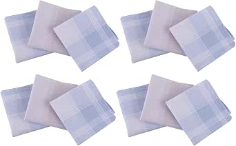 Lot De 6 Mouchoirs En Coton Pour Homme - 40x40cm, 5 Couleurs Unies (bleu, Gris, Blanc) - 90% Coton, Doux Et élégant Pour Poche De Costume, Cadeau