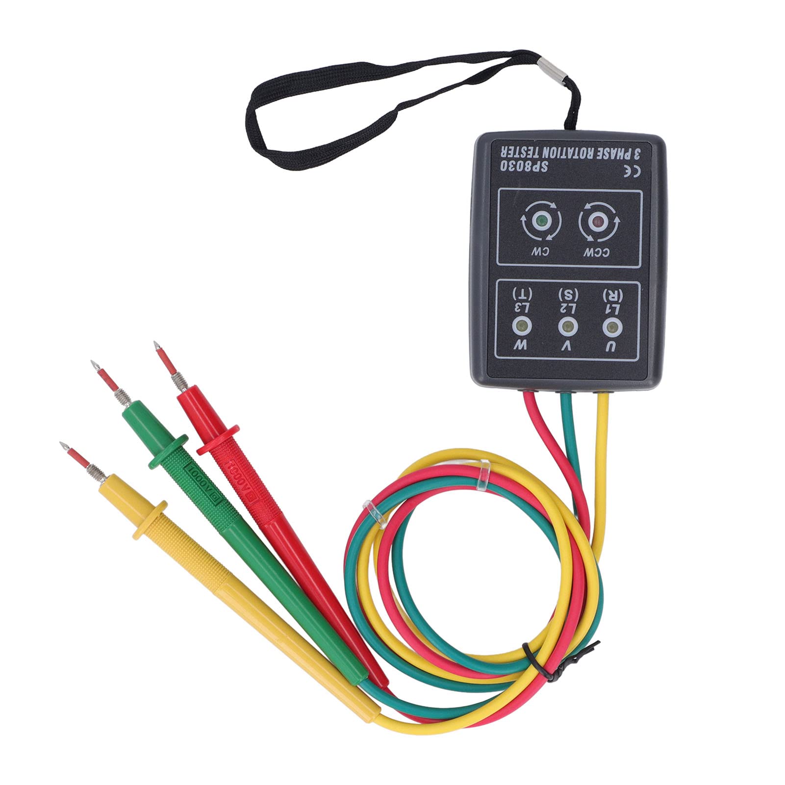 Snapklik.com : Phase Rotation Meter, 3 Test Leads 3 Phase Sequence ...
