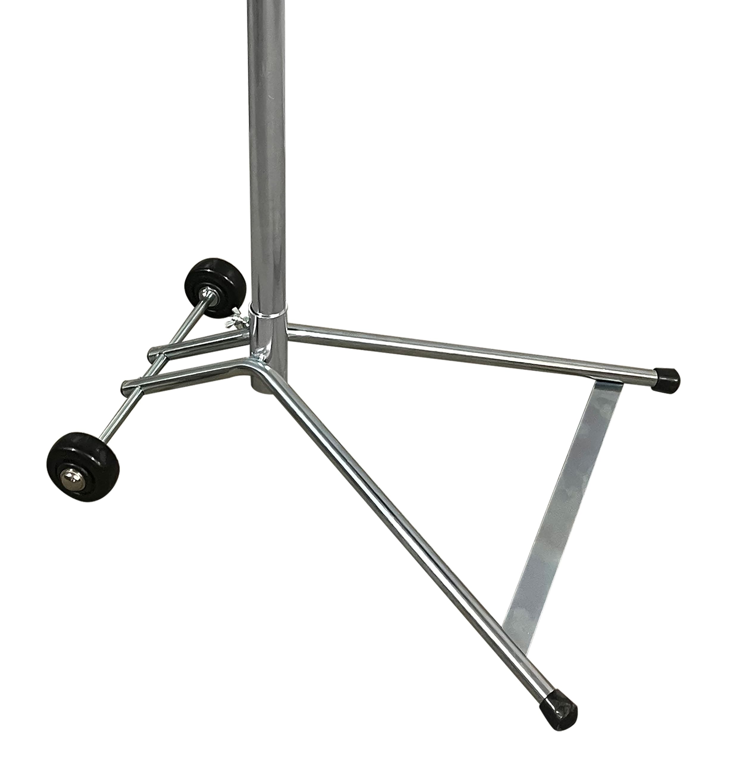 Soporte para bolsas de basura con tapa, 120 L, acero galvanizado, 40 x 40 x 100 cm, 2 ruedas