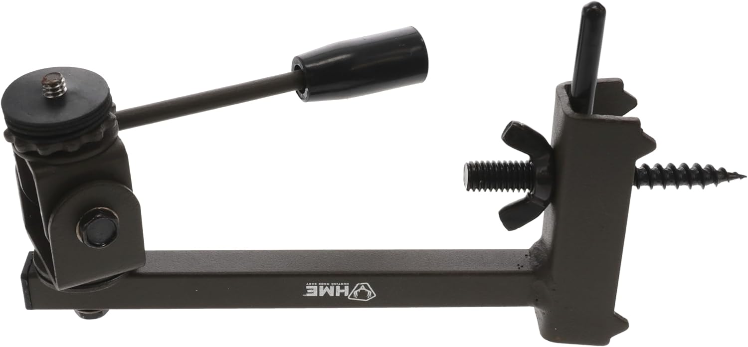 HME Better Trail Camera Holder with 360-degree Rotational Camera Head | Compact Sturdy Design | Easy Installation & Versatile Compatibility