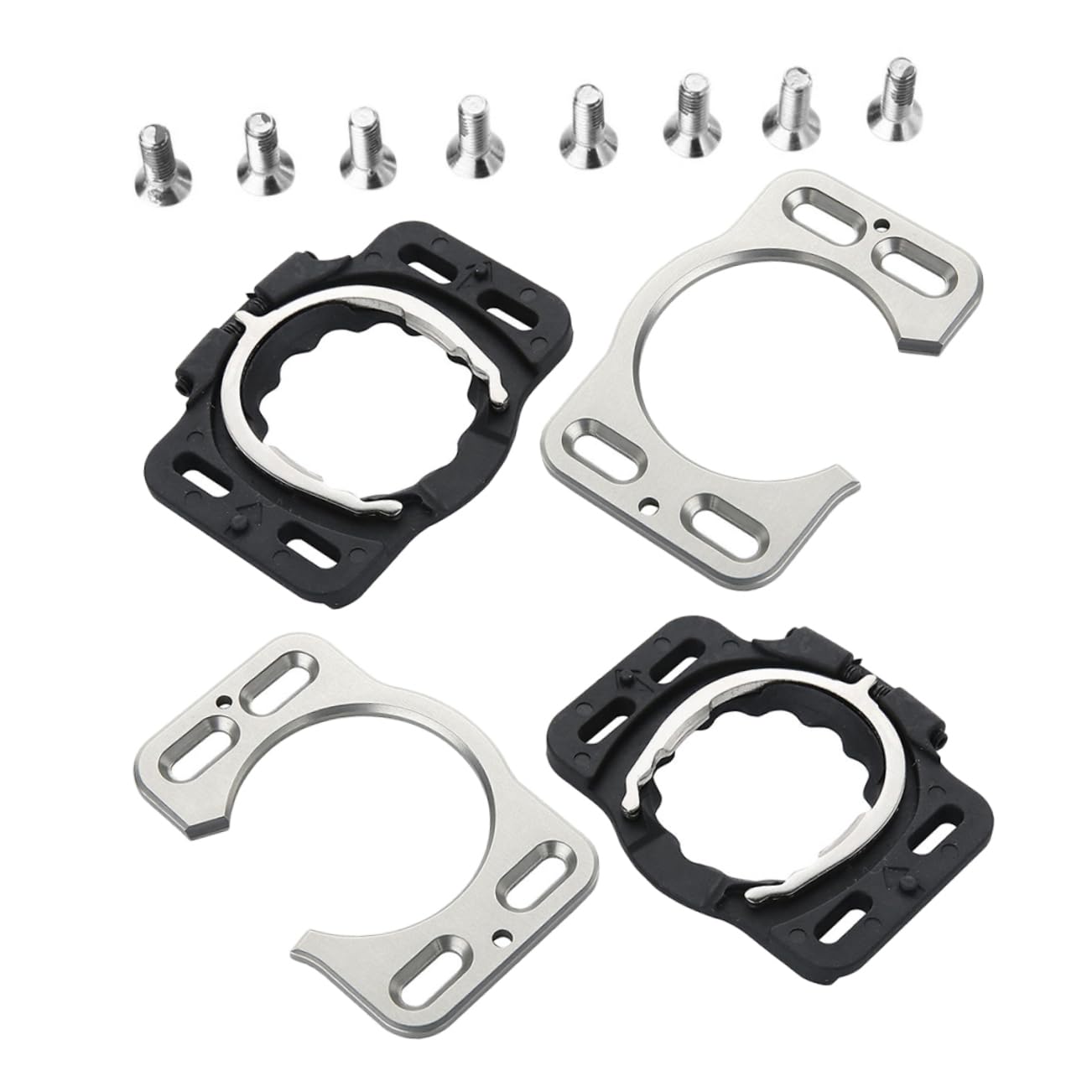 ibasenice 2pezzi Tacchette Sgancio Rapido Per Bici Da Copritacchette in Per Adattatori Per Pedali