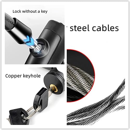 Miniatura 6 de GDXIEDING Cerradura para nevera, cerradura de refrigerador para puerta francesa, cerraduras de gabinete con llaves, cerraduras multifuncionales para