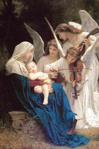 Journal: Song of the Angels, William Adolphe Bouguereau: Religious Artwork Series - Blank Journal Notebook - Prayer Journal