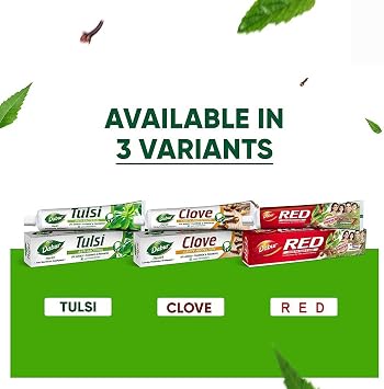 Dabur Red Toothpaste 3.5 oz 100 g x 4 Bottles Toothpaste
