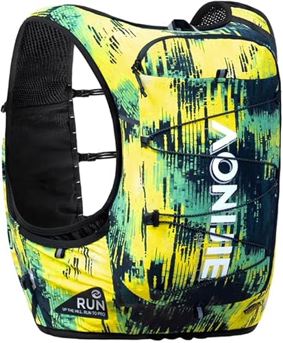 YOUGLE Chaleco de hidratación para correr, mochila ligera de hidratación para hombres de 10 litros para carreras de maratón de trail running