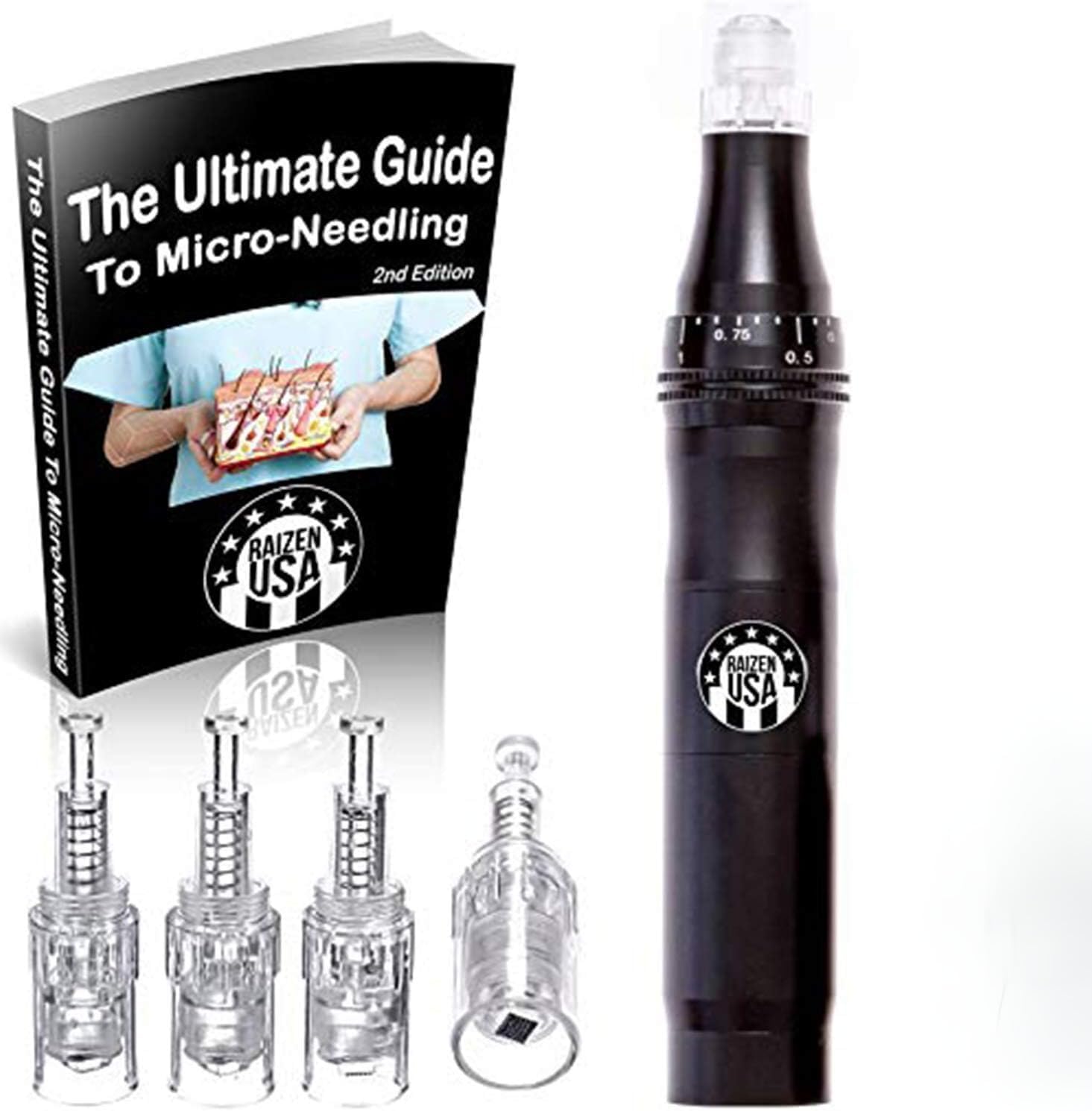 The Microneedling Pen | at Home Skin Rejuvenation System | 30 Day Supply of Nano Needles | Superior Derma Roller