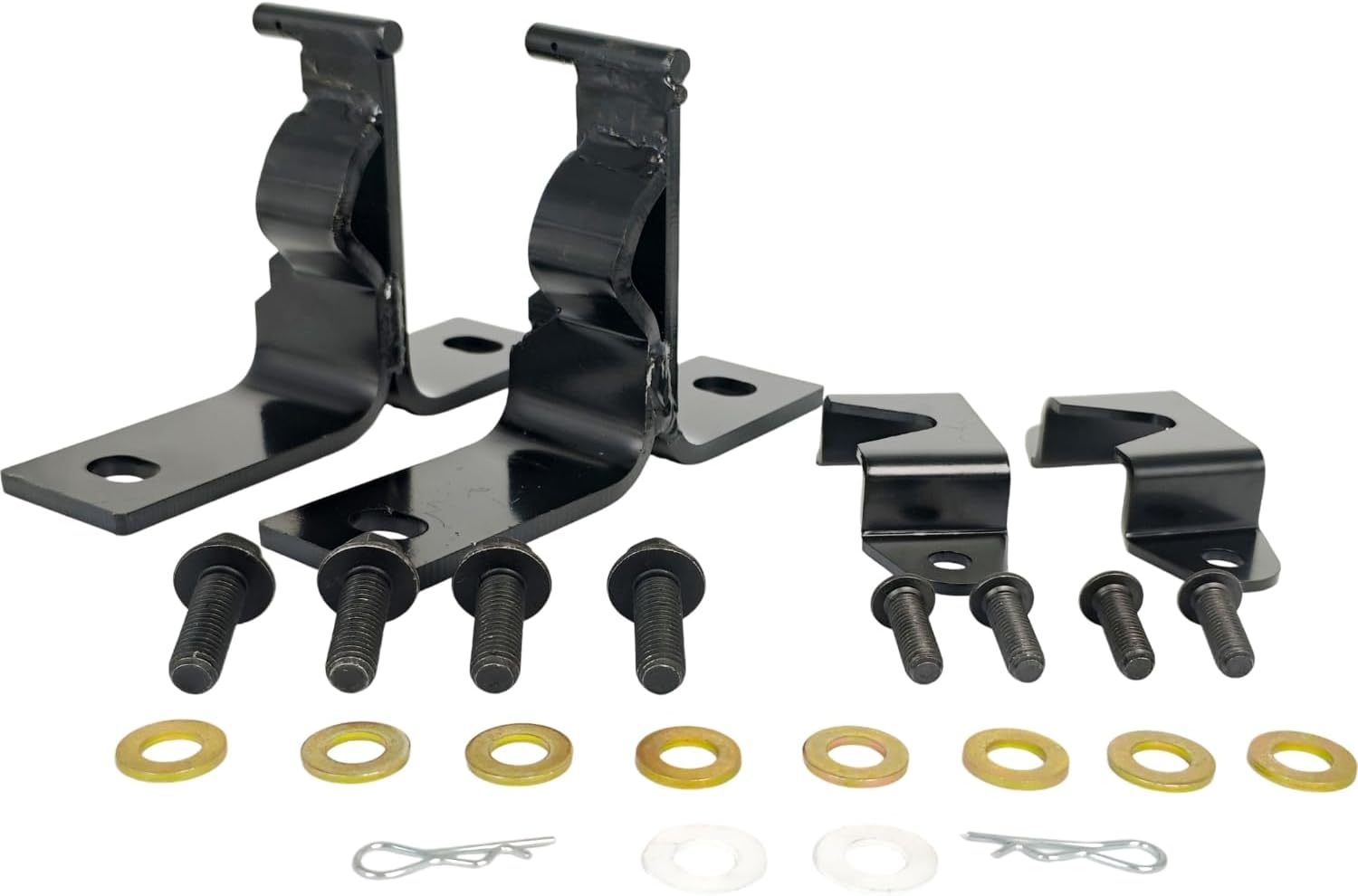 Rear Seat Mounting Bracket Kit Compatible with Jeep Wrangler YJ 1987-1995, CJ 1976-1986 SUV Pickup Fold Tumble Forward Floor Flange Bolt Button Head Socket Screw Washer Pin