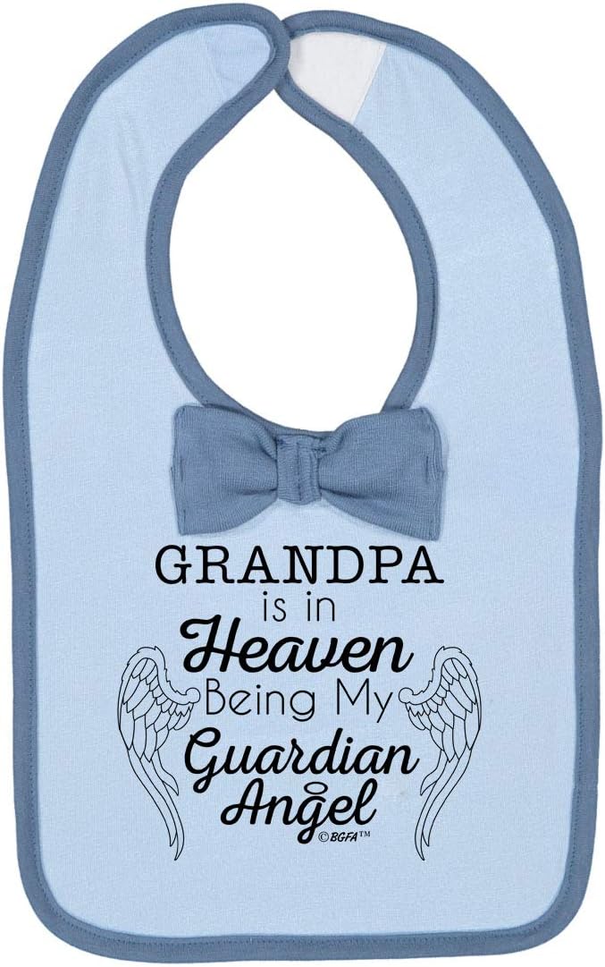 Grandpa is in Heaven My Guardian Angel Baby Bodysuit Bib Bundle